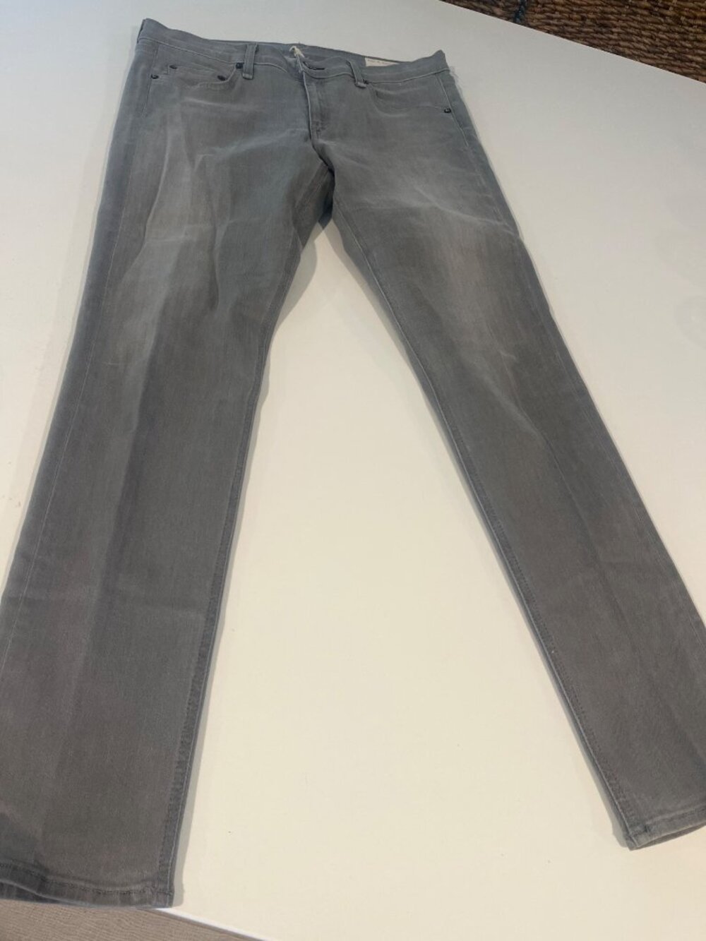 Rag & Bone Aged Grey Men’s Slim Fit Jeans Size 30 Cotton Blend